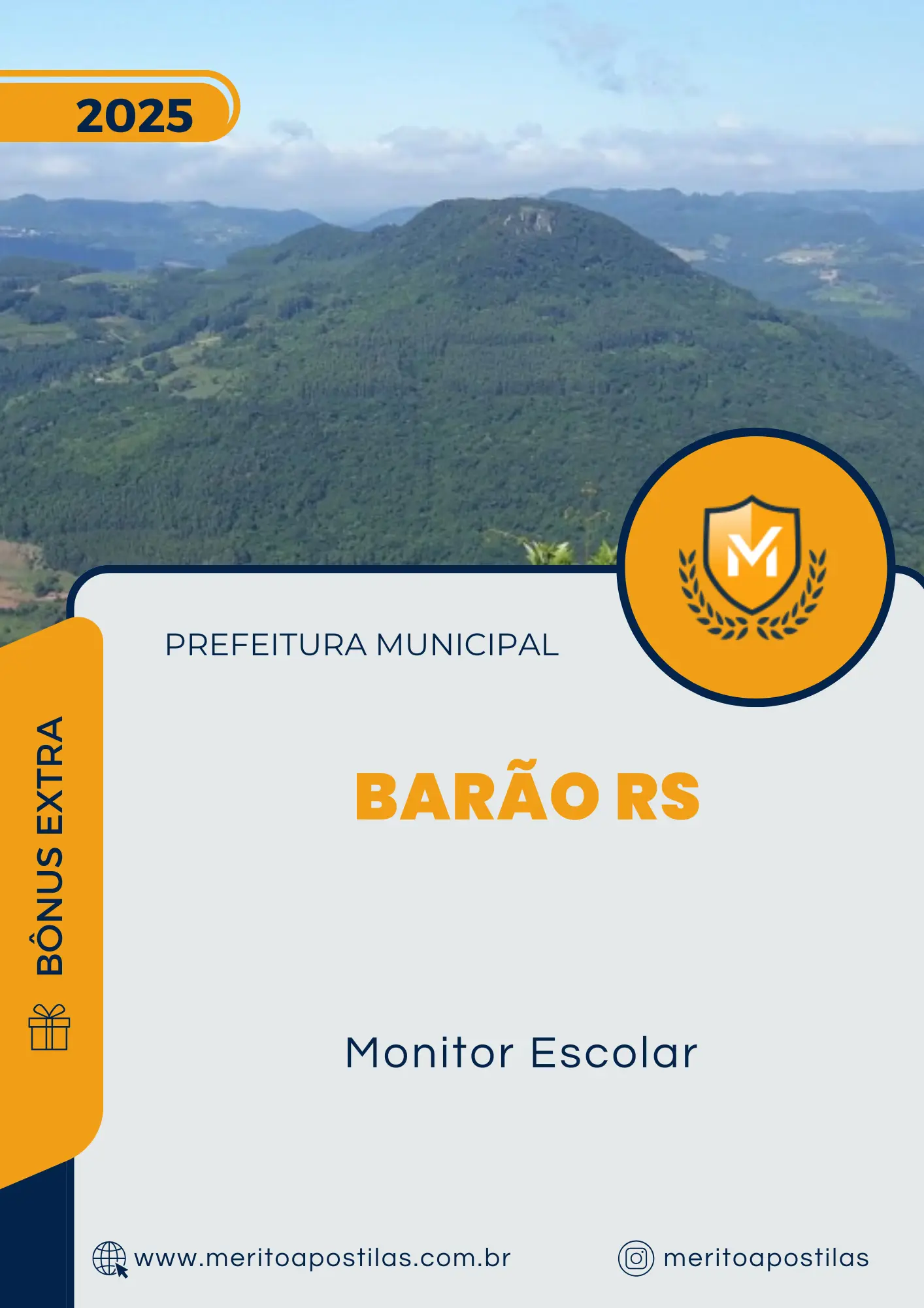 Apostila Monitor Escolar Prefeitura de Barão RS 2025