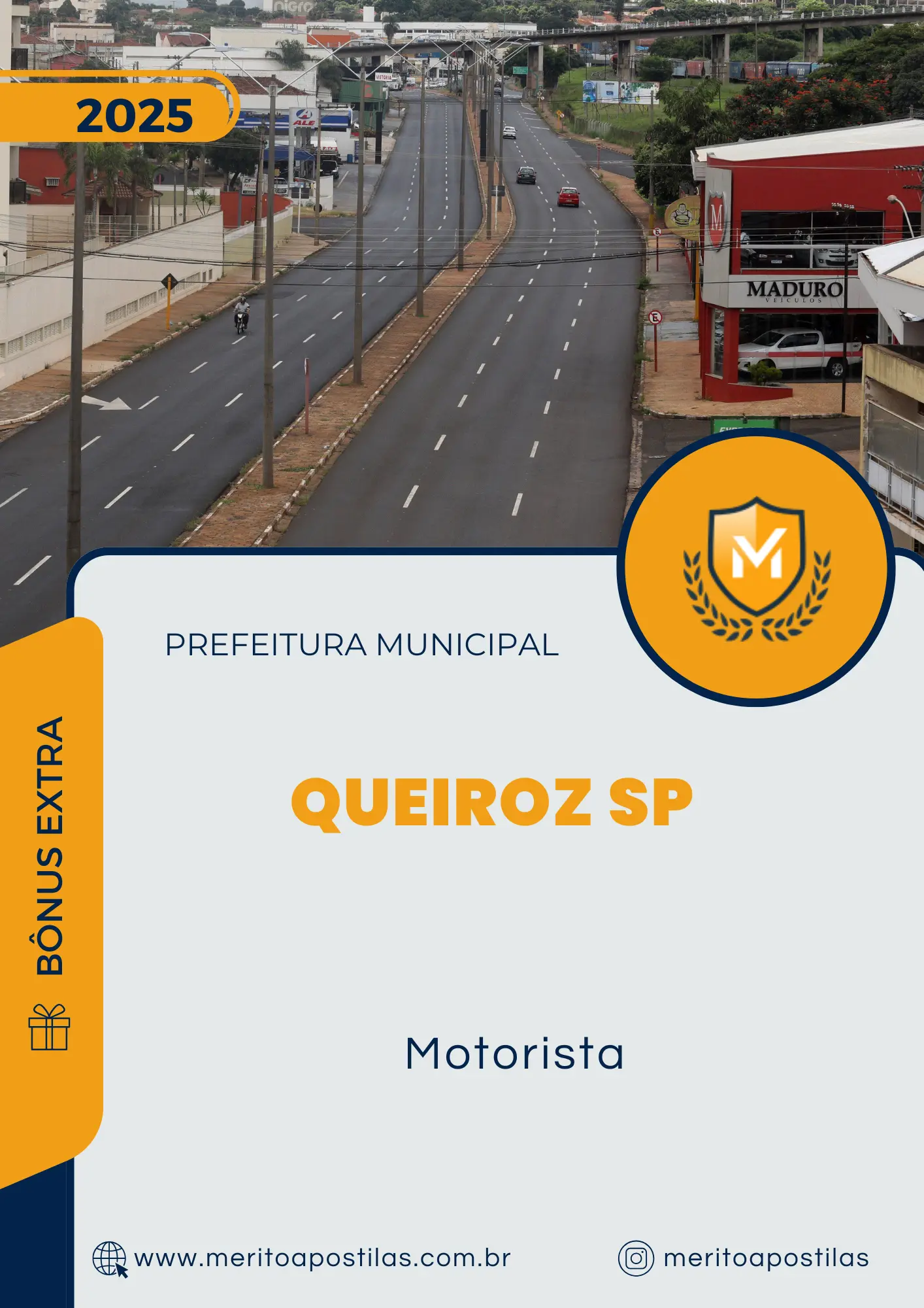 Apostila Motorista Prefeitura de Queiroz SP 2025