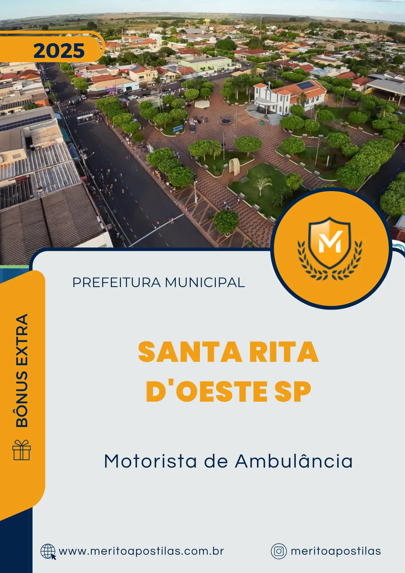 Apostila Motorista de Ambulância Prefeitura de Santa Rita d'Oeste SP 2025