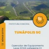 Apostila Operador de Equipamento Leve CNH categoria C Prefeitura de Tunápolis SC 2025