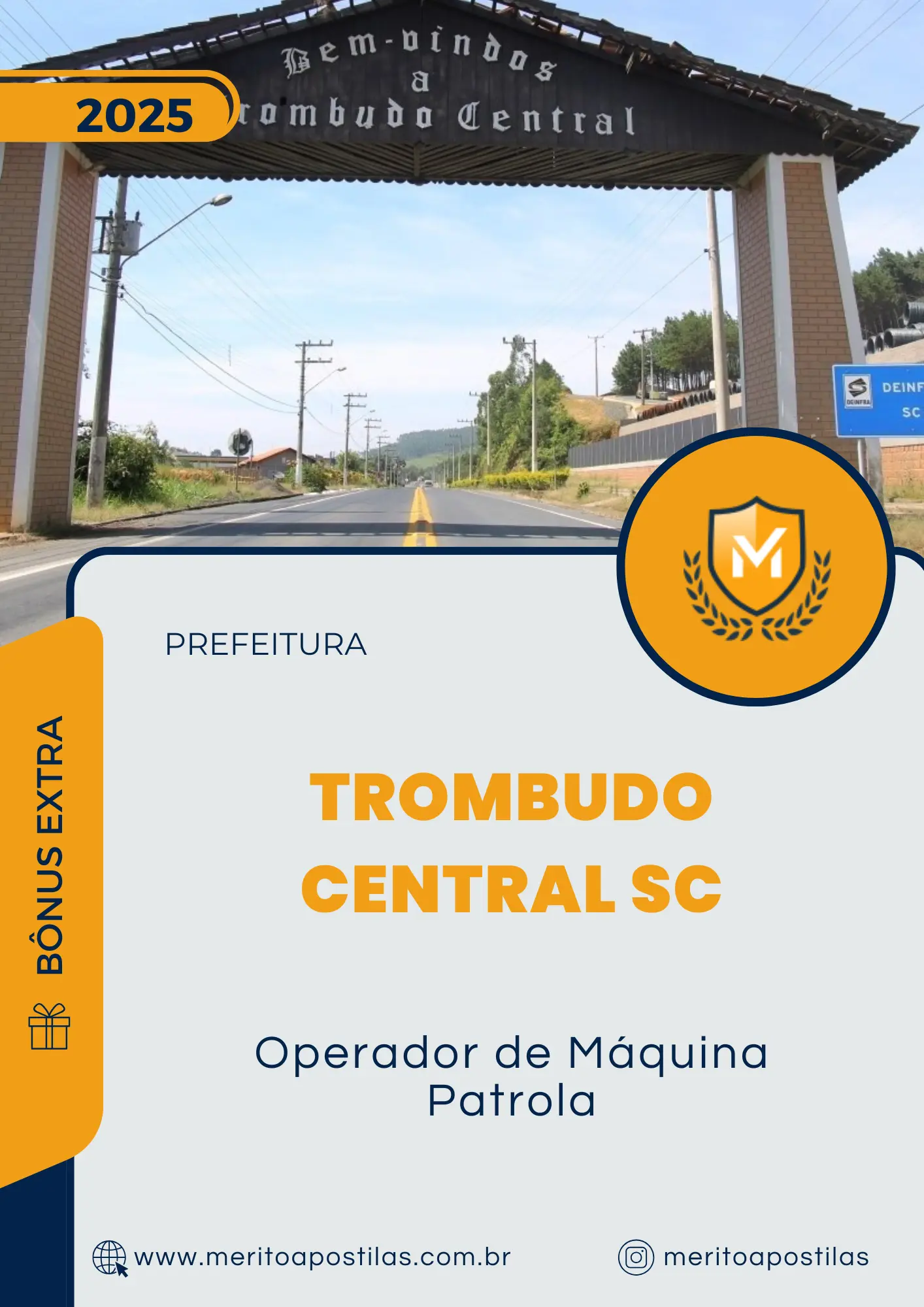 Apostila Operador de Máquina Patrola Prefeitura de Trombudo Central SC 2025