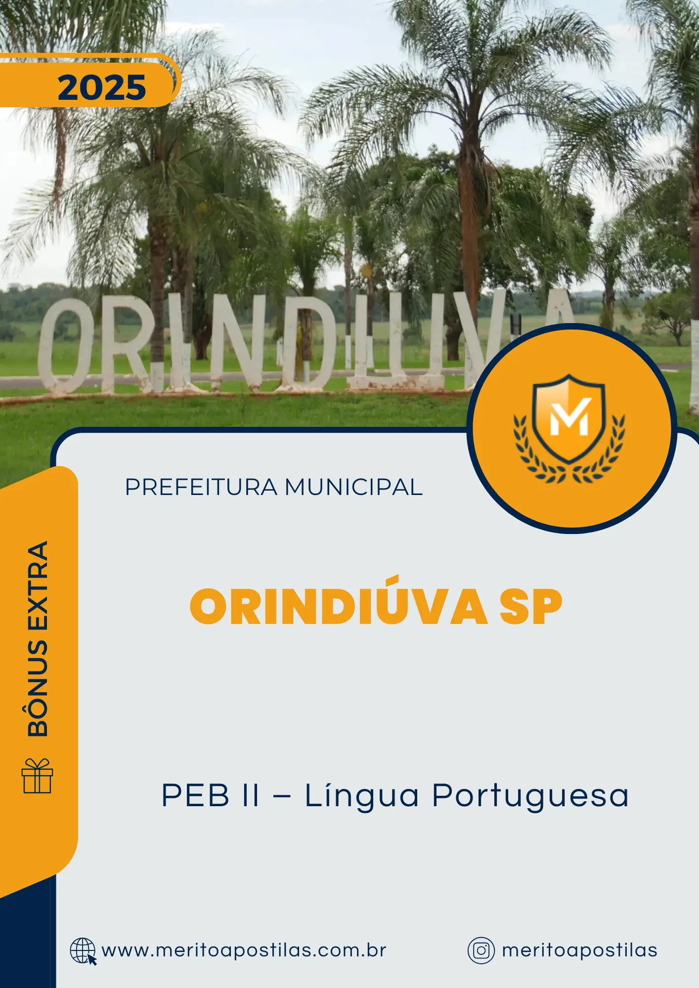 Apostila PEB II Língua Portuguesa Prefeitura de Orindiúva SP 2025
