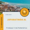 Apostila Professor II De Matemática Prefeitura de Japaratinga AL 2025