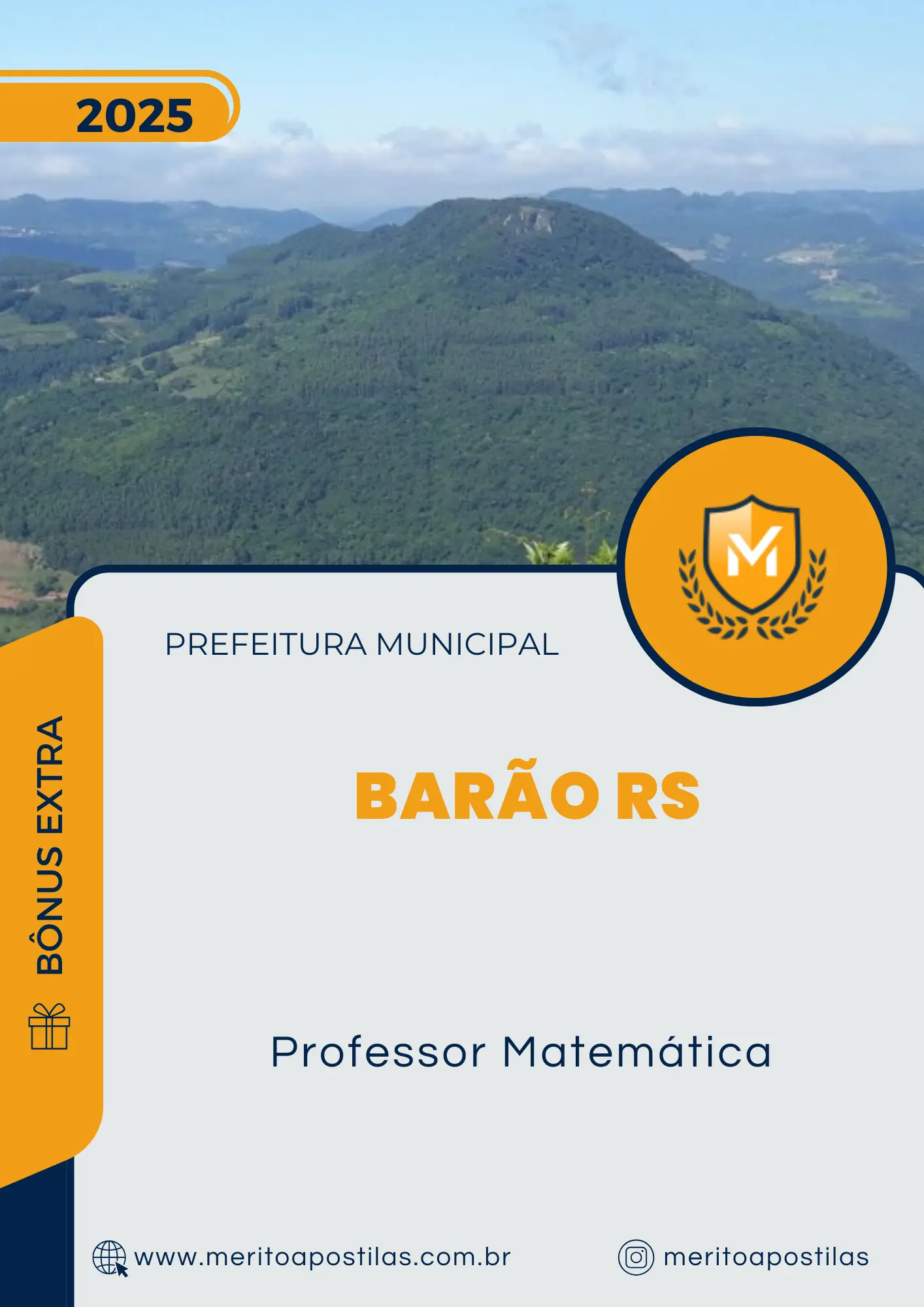 Apostila Professor Matemática Prefeitura de Barão RS 2025