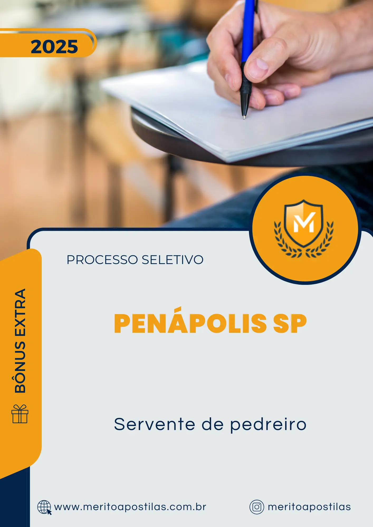 Apostila Servente de Pedreiro Processo Seletivo de Penápolis SP 2025