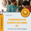 Apostila Técnico De Enfermagem Consórcio de Saúde 8 de Abril SP 2025