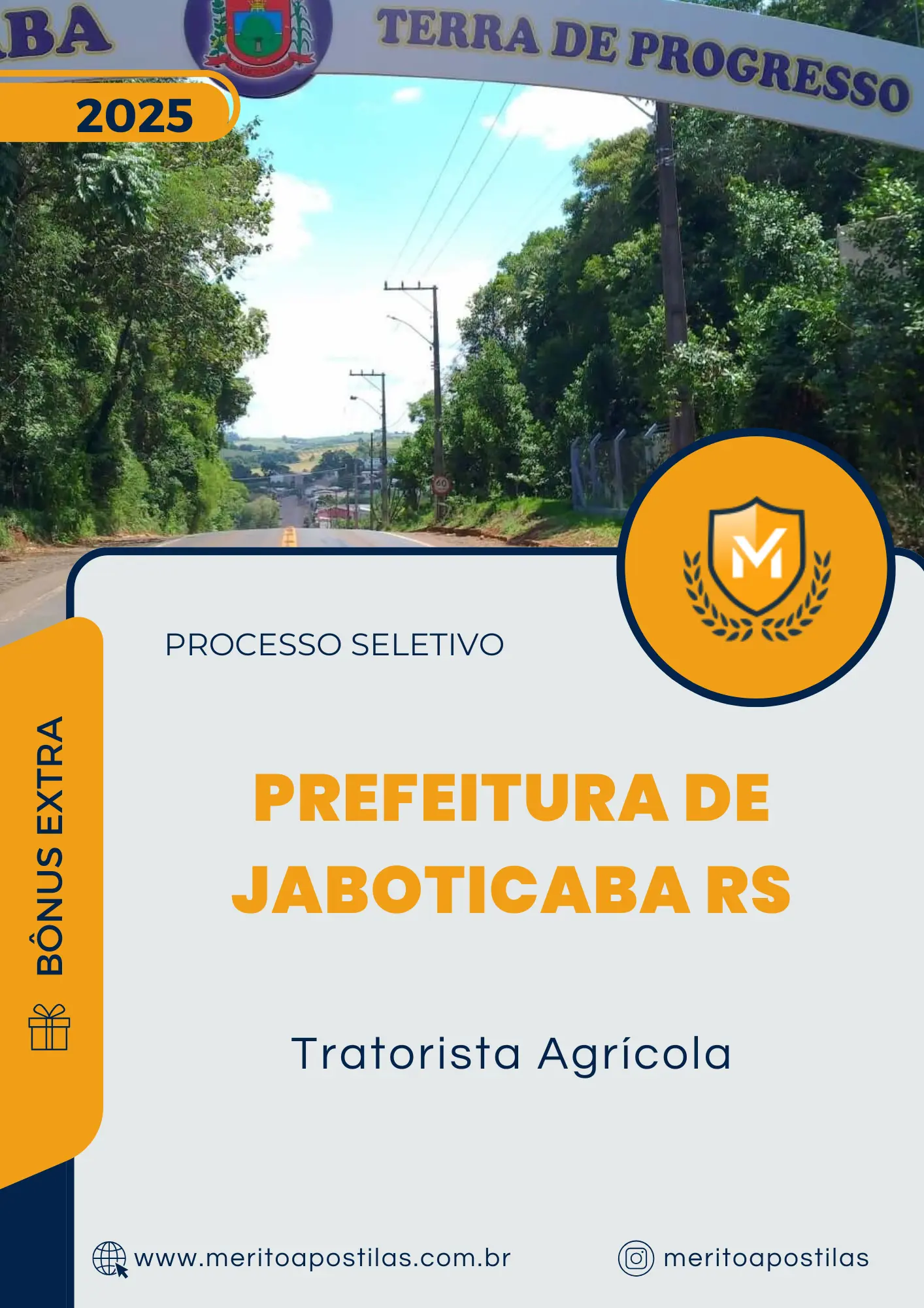 Apostila Tratorista Agrícola Prefeitura de Jaboticaba RS 2025
