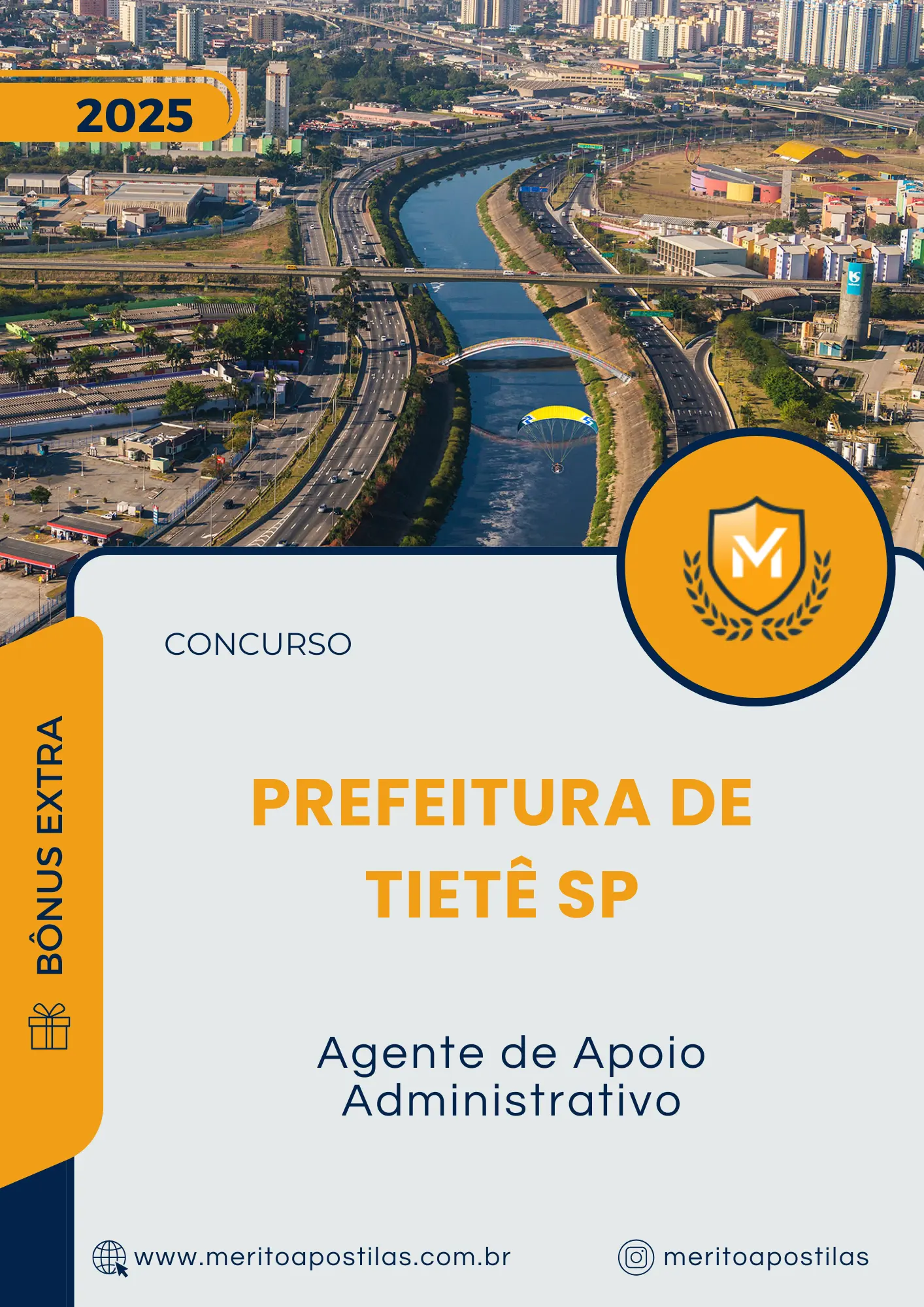Apostila Agente de Apoio Administrativo Prefeitura de Tietê SP 2025