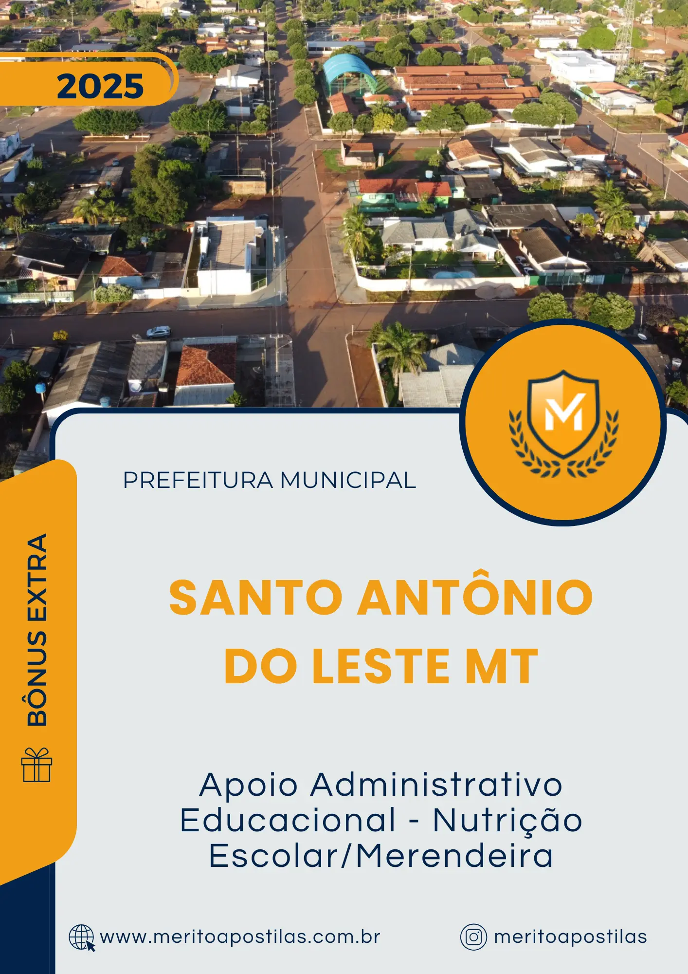 Apostila Apoio Administrativo Educacional Nutrição Escolar/Merendeira Prefeitura de Santo Antônio do Leste MT 2025