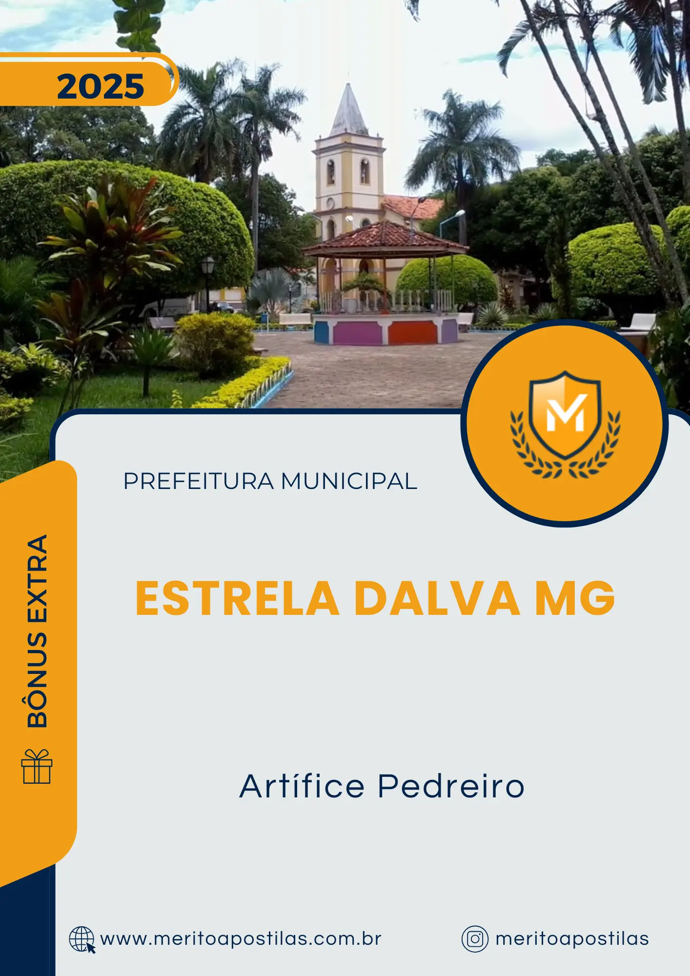 Apostila Artífice Pedreiro Prefeitura de Estrela Dalva MG 2025