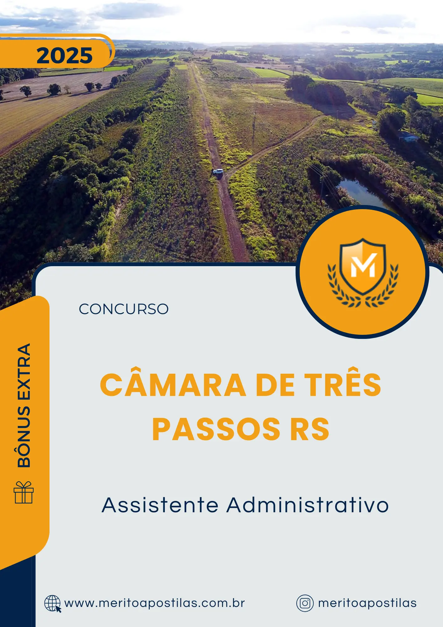 Apostila Assistente Administrativo Câmara de Três Passos RS 2025