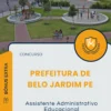 Apostila Assistente Administrativo Educacional Concurso Prefeitura de Belo Jardim PE 2025