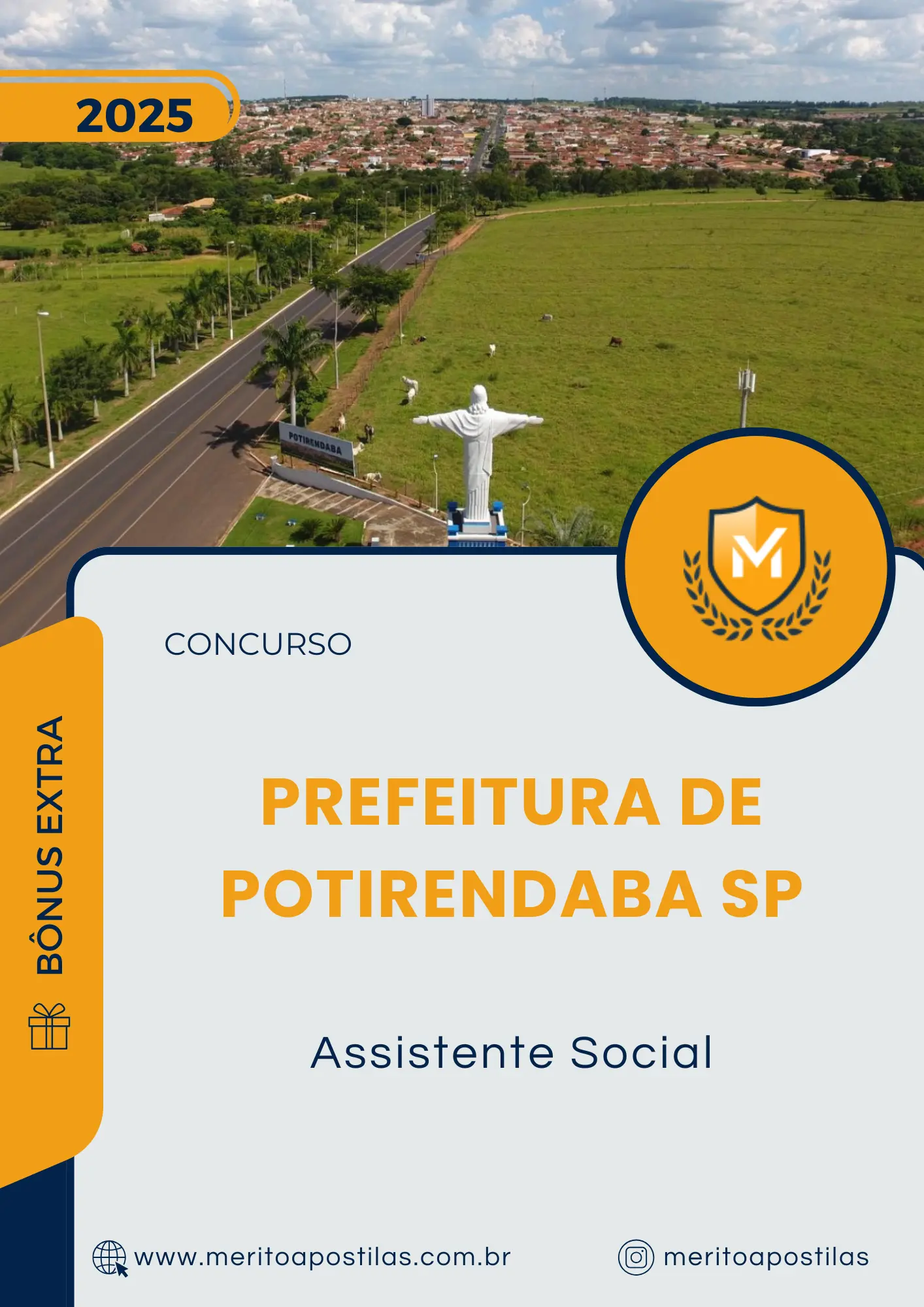 Apostila Assistente Social Prefeitura de Potirendaba SP 2025