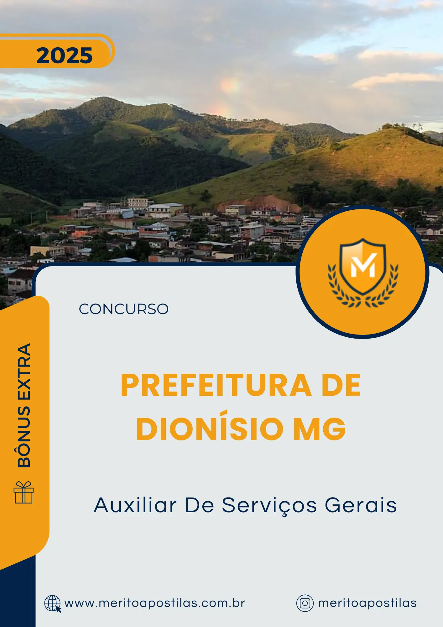 Apostila Auxiliar De Serviços Gerais Prefeitura de Dionísio MG 2025