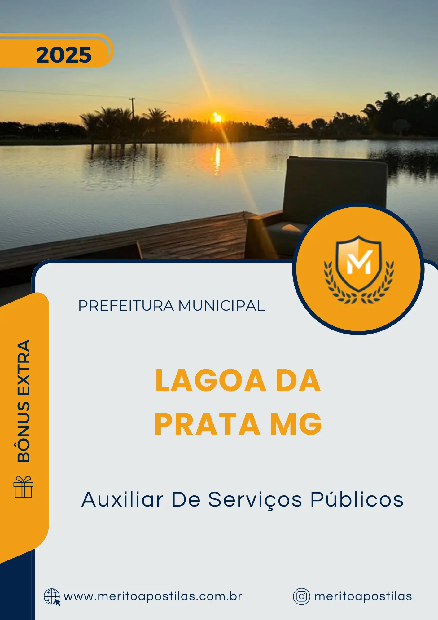 Apostila Auxiliar De Serviços Públicos Prefeitura de Lagoa da Prata MG 2025