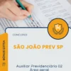 Apostila Auxiliar Previdenciário 02 Área Geral Concurso São João PREV SP 2025