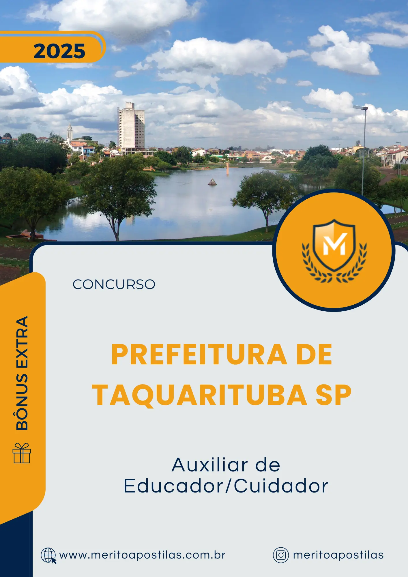 Apostila Auxiliar de Educador Cuidador Prefeitura de Taquarituba SP 2025