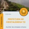 Apostila Auxiliar de Limpeza Urbana Prefeitura de Cristalândia TO 2025