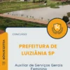 Apostila Auxiliar de Serviços Gerais Feminino Prefeitura de Luiziânia SP 2025