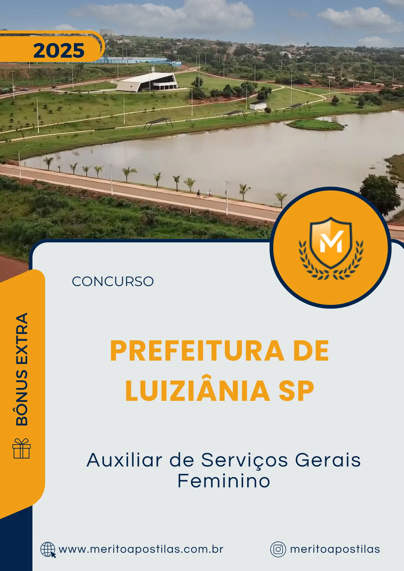 Apostila Auxiliar de Serviços Gerais Feminino Prefeitura de Luiziânia SP 2025
