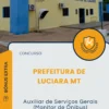 Apostila Auxiliar de Serviços Gerais Monitor de Ônibus Prefeitura de Luciara MT 2025