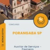 Apostila Auxiliar de Serviços Faxineiro Concurso Porangaba SP 2025