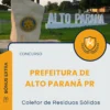 Apostila Coletor de Resíduos Sólidos Concurso Prefeitura de Alto Paraná PR 2025