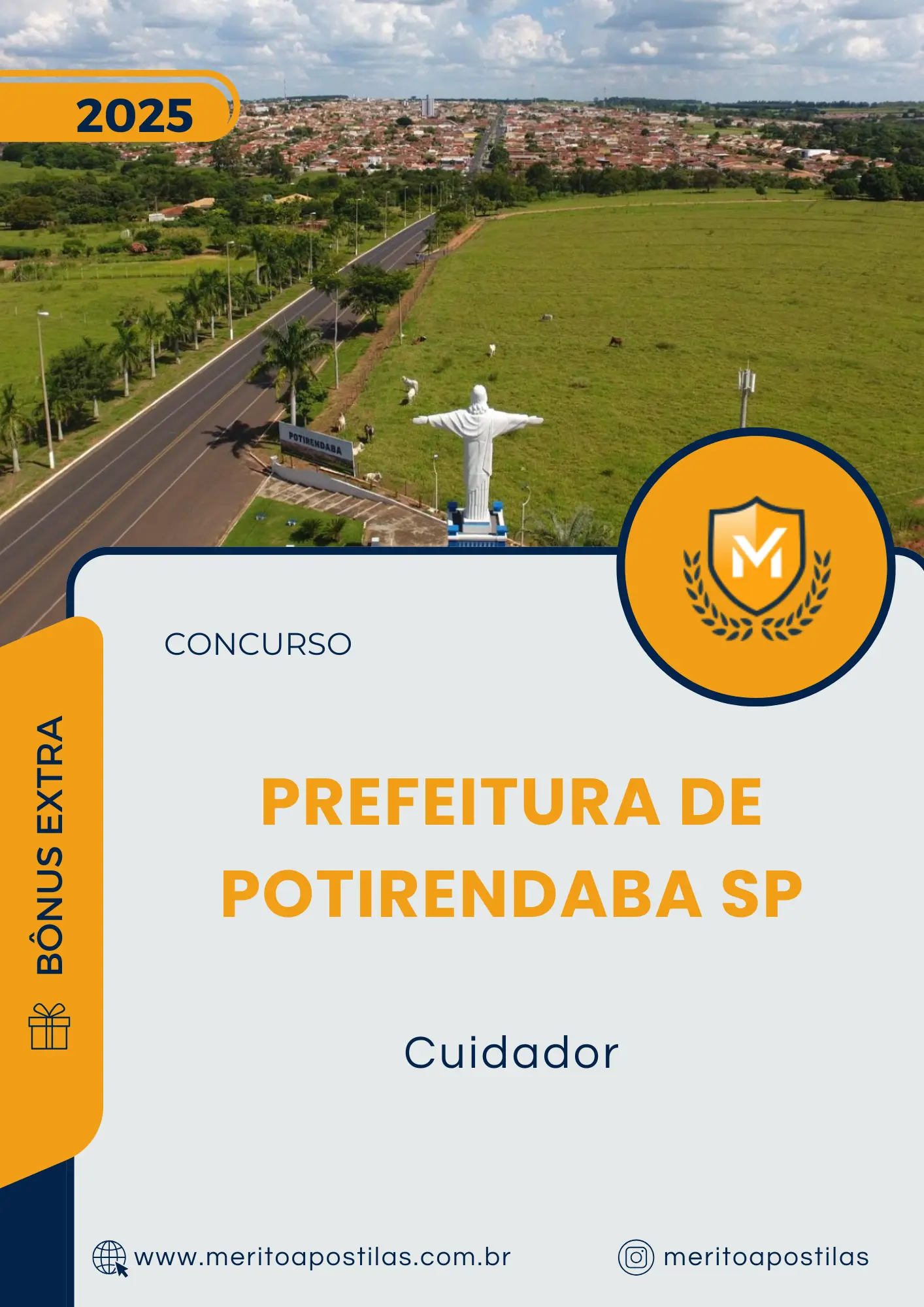 Apostila Cuidador Prefeitura de Potirendaba SP 2025
