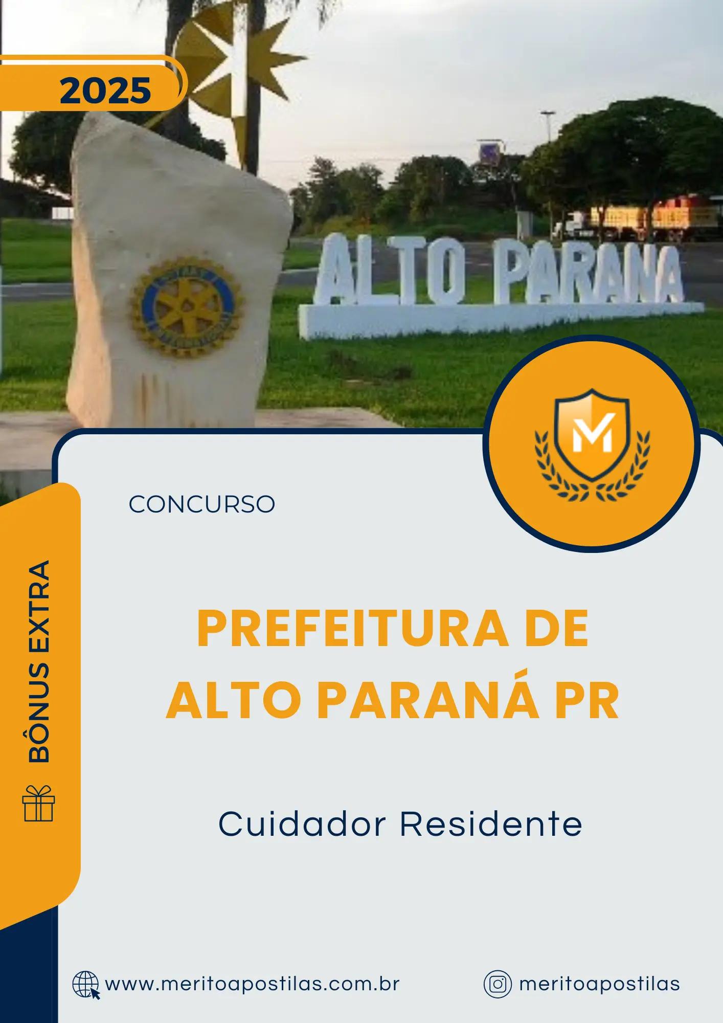 Apostila Cuidador Residente Concurso Prefeitura de Alto Paraná PR 2025