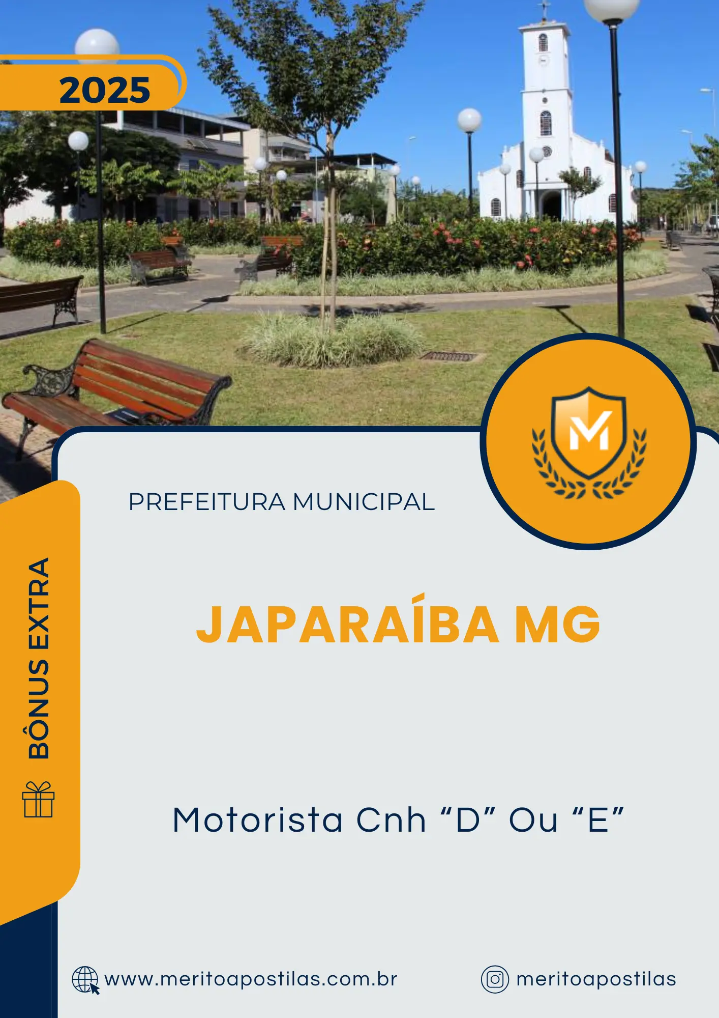 Apostila Motorista Cnh D Ou E Prefeitura Japaraíba MG 2025