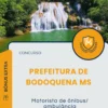 Apostila Motorista De Ônibus Ambulância Prefeitura de Bodoquena MS 2025