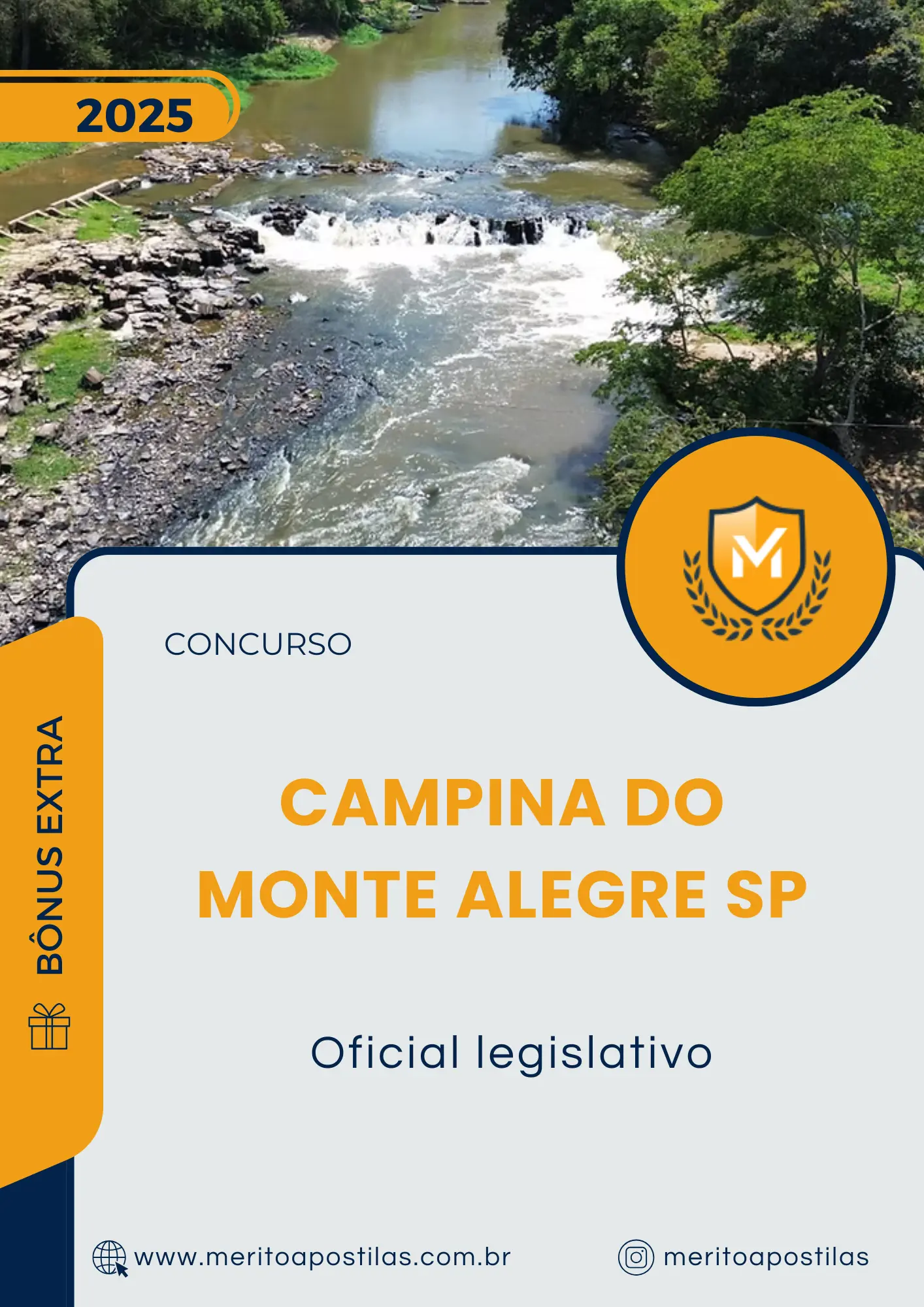 Apostila Oficial legislativo Câmara de Campina do Monte Alegre SP 2025