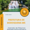 Apostila Operador de Máquinas Pesadas Motoniveladora Prefeitura de Bodoquena MS 2025