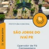 Apostila Operador de Pá Carregadeira Prefeitura de São Jorge do Ivaí PR 2025