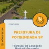 Apostila Professor de Educação Básica II Geografia Prefeitura de Potirendaba SP 2025