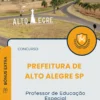 Apostila Professor De Educação Especial Prefeitura de Alto Alegre SP 2025