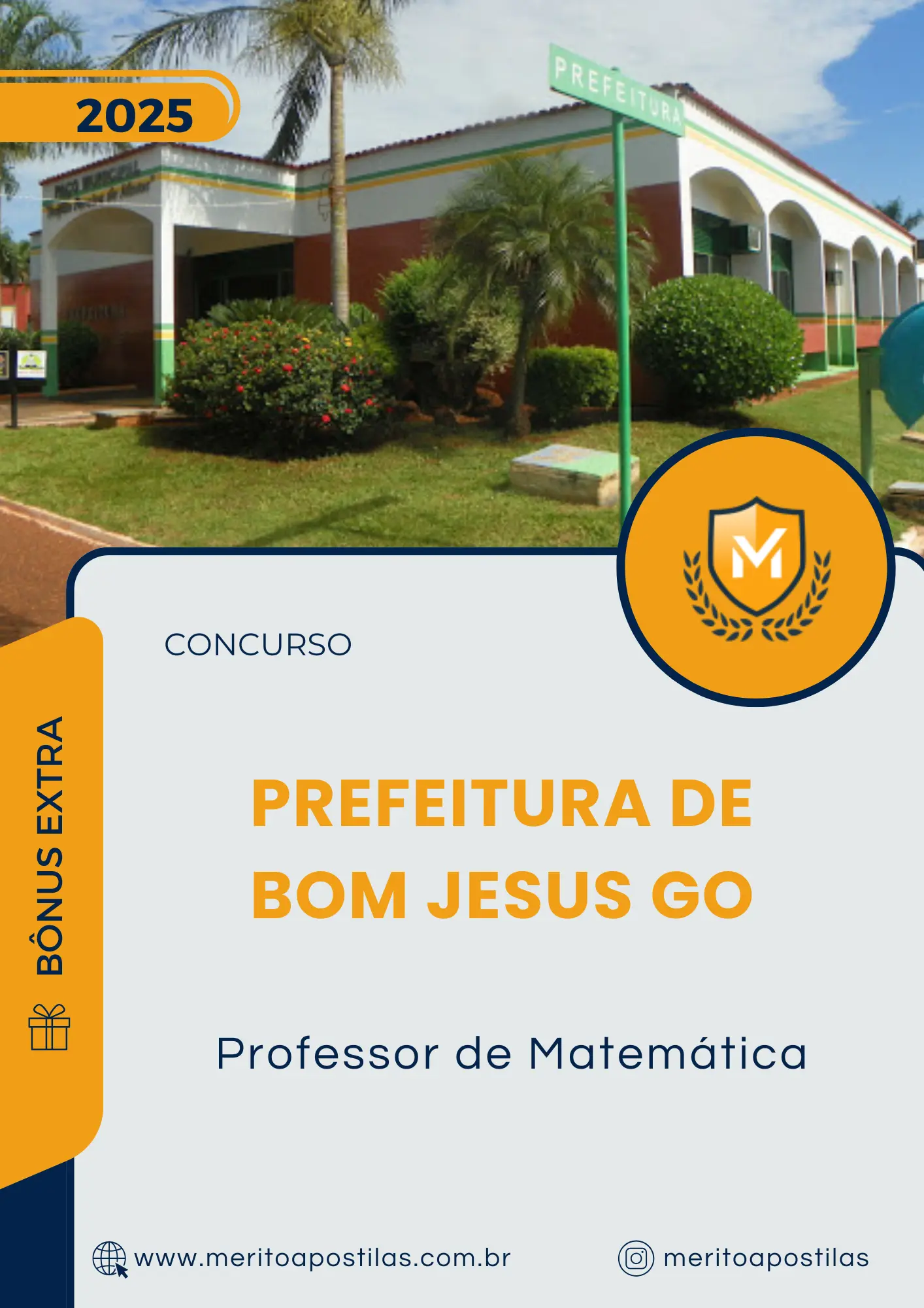 Apostila Professor de Matemática Prefeitura de Bom Jesus GO 2025