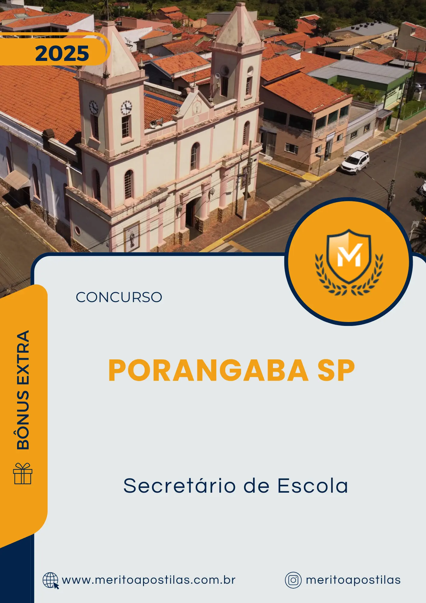 Apostila Secretário de Escola Concurso Porangaba SP 2025