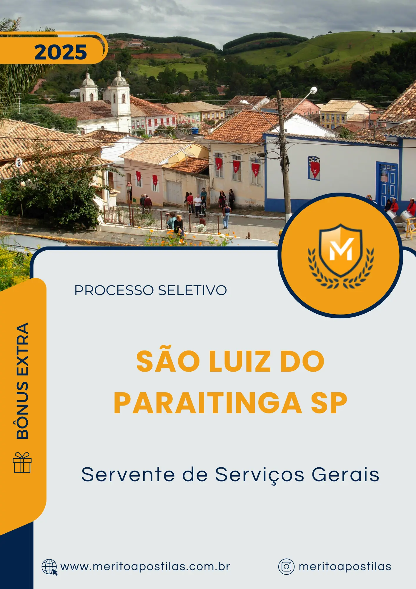 Apostila Servente de Serviços Gerais Processo Seletivo de São Luiz do Paraitinga SP 2025