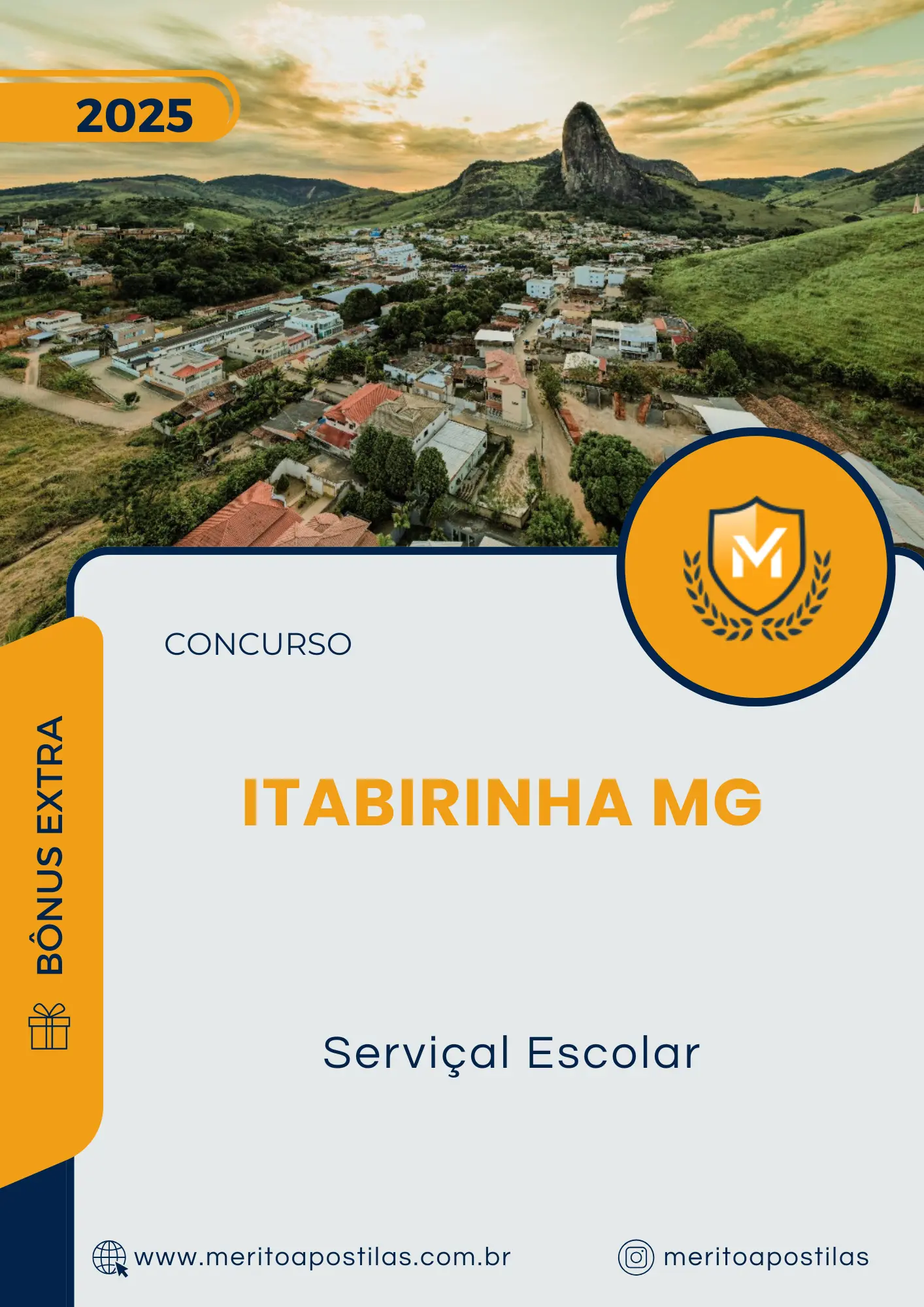Apostila Serviçal Escolar Concurso Itabirinha MG 2025