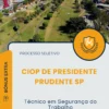 Apostila Técnico em Segurança do Trabalho Processo Seletivo CIOP de Presidente Prudente SP 2025