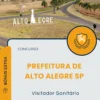 Apostila Visitador Sanitário Prefeitura de Alto Alegre SP 2025