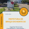 Apostila Agente Motorista Caçambeiro Lastreador Obras Prefeitura de Braço do Norte SC 2025