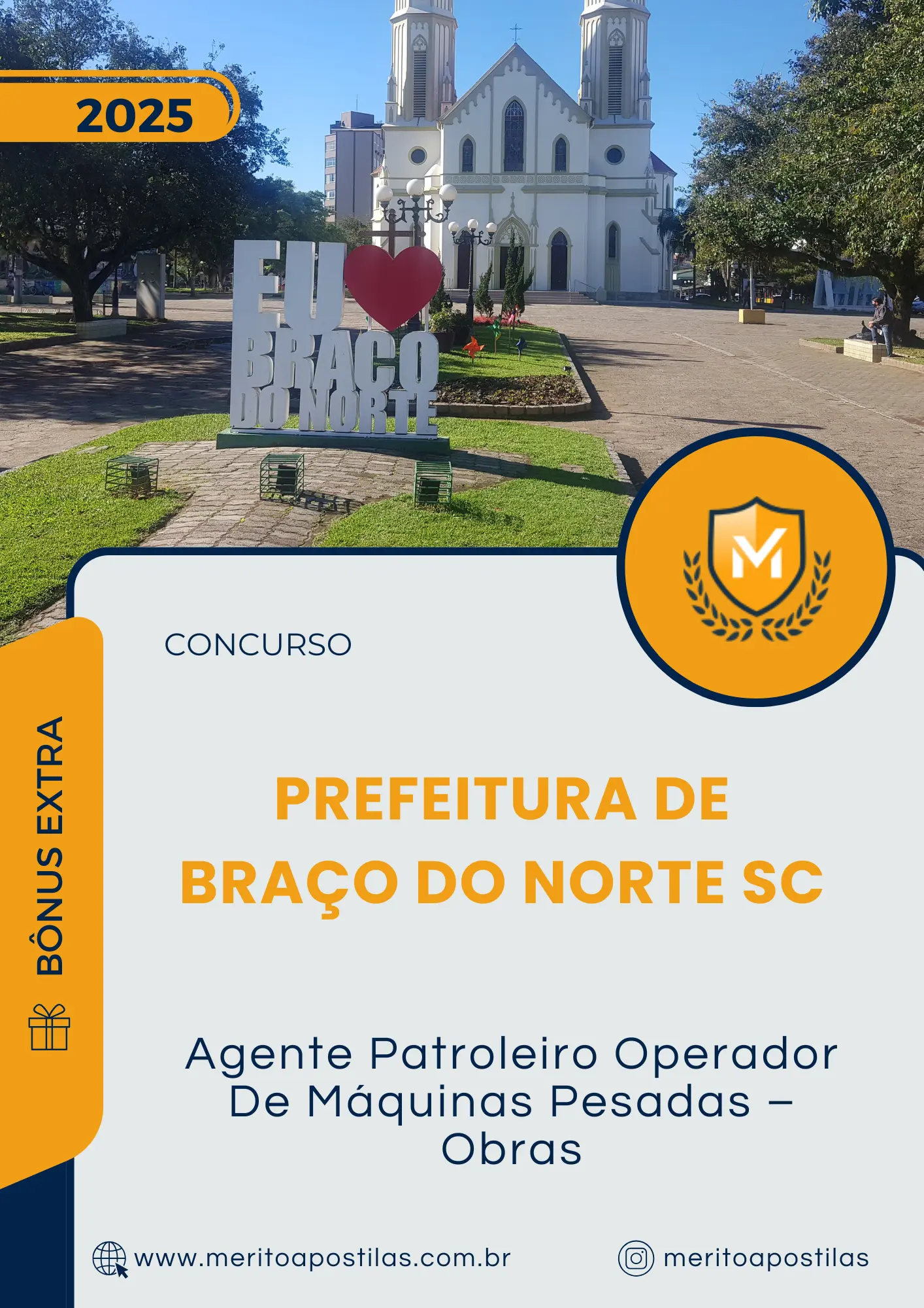 Apostila Agente Patroleiro Operador De Máquinas Pesadas Obras Prefeitura de Braço do Norte SC 2025