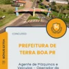Apostila Agente de Máquinas e Veículos Operador de Máquinas Pesadas Prefeitura de Terra Boa PR 2025