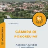 Apostila Assessor Jurídico Legislativos Câmara de Poxoréu MT 2025