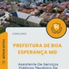 Apostila Assistente De Serviços Públicos Mecânico De Veículos E Máquinas Pesadas Prefeitura de Boa Esperança MG 2025