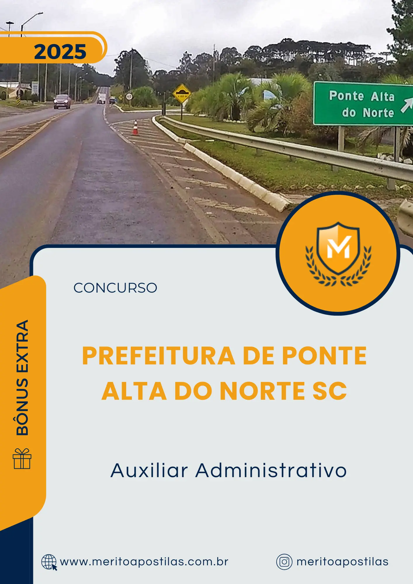 Apostila Auxiliar Administrativo Prefeitura de Ponte Alta do Norte SC 2025