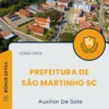 Apostila Auxiliar De Sala Prefeitura de São Martinho SC 2025