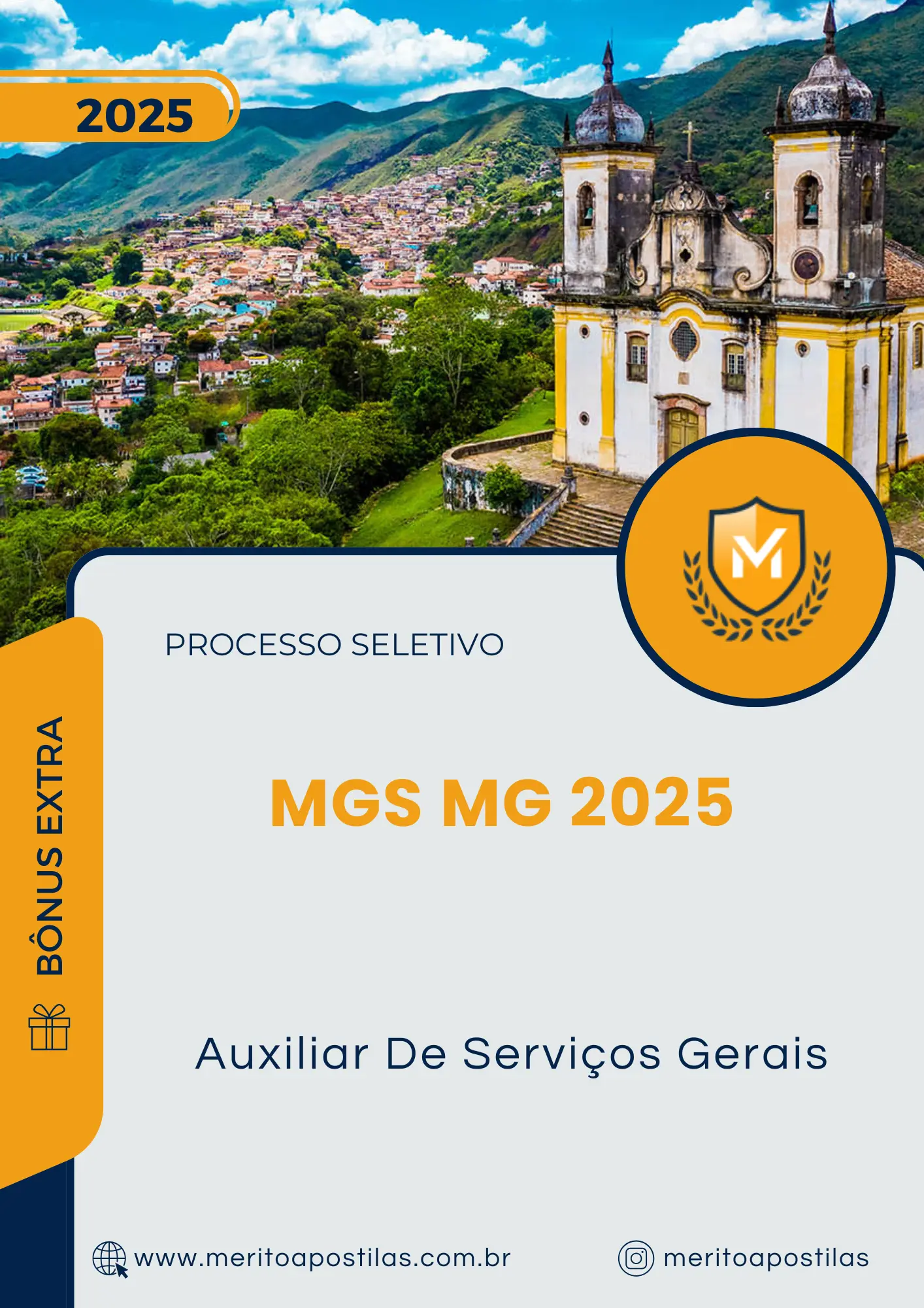 Apostila Auxiliar De Serviços Gerais Processo Seletivo MGS MG 2025